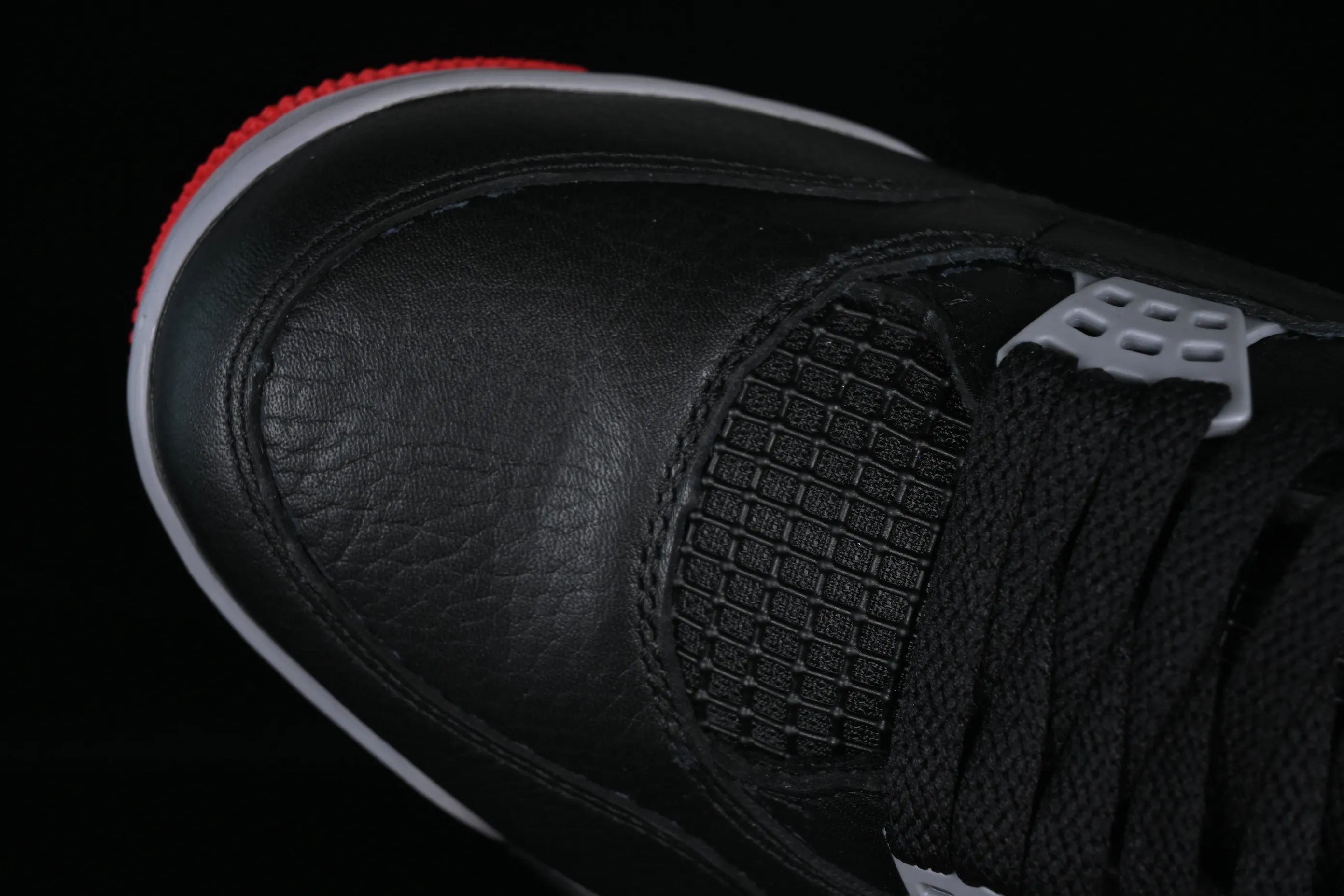 All categories Air Jordan Jordan series basketball shoes Air Jordan 4 pure original Air Jordan 4 Retro "Bred Reimagined" AJ4 Joe 4 black red FV5029-006